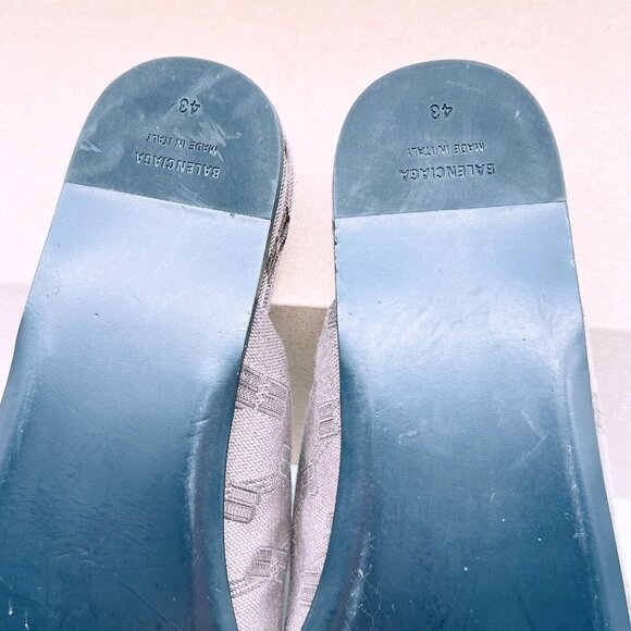 Balenciaga Monogram Men's Brown Cosy Logo Jacquard Mule Slipper EU 43 US 11 $925 - Picture 11 of 11